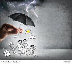 life and family insurance - safety concept